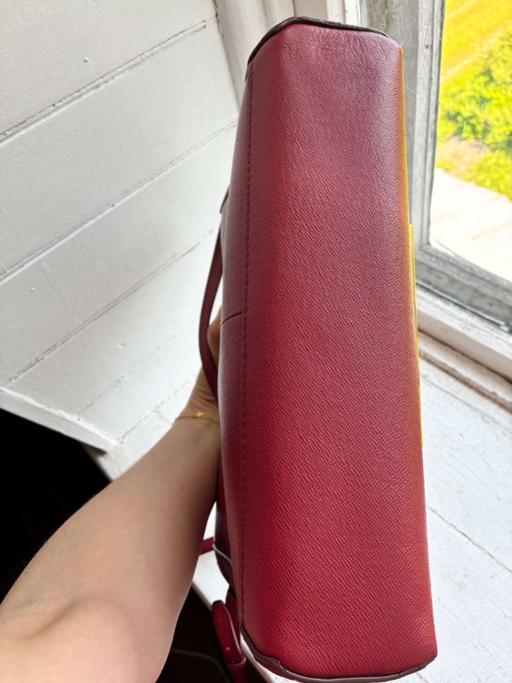 J.Crew red saffiano leather Crossbody Bag - Picture 11 of 13
